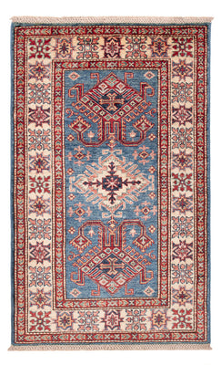 Alfombra Ziegler - Kazak - Real - 126 x 81 cm - azul