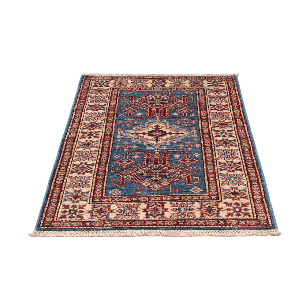 Alfombra Ziegler - Kazak - Real - 126 x 81 cm - azul