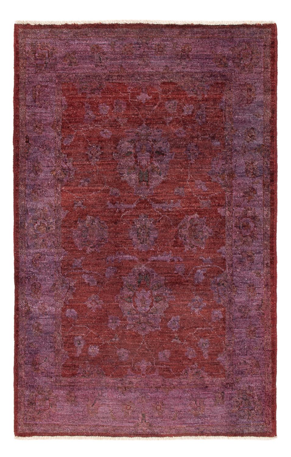 Alfombra Ziegler - Moderna - 122 x 80 cm - rojo burdeos