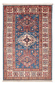 Alfombra Ziegler - Kazak - Real - 118 x 78 cm - azul