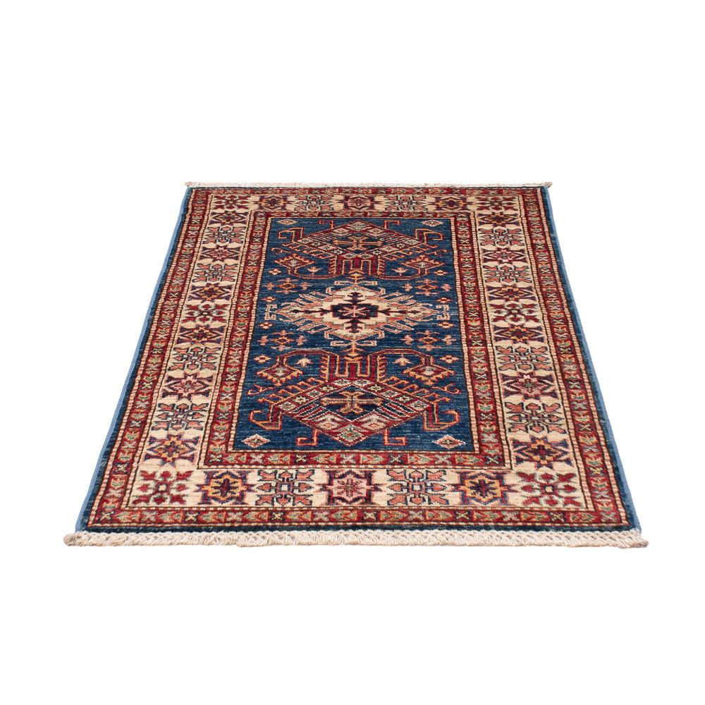 Alfombra Ziegler - Kazak - Real - 118 x 78 cm - azul