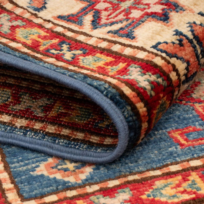 Alfombra Ziegler - Kazak - Real - 122 x 79 cm - azul