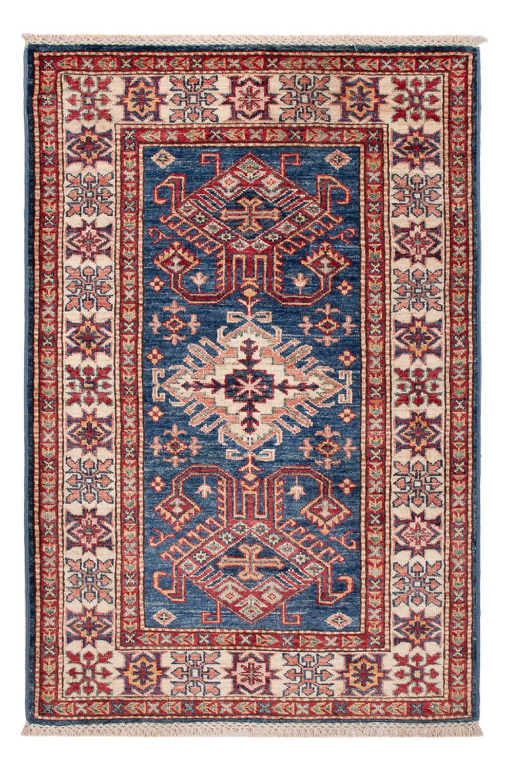 Alfombra Ziegler - Kazak - Real - 122 x 80 cm - azul