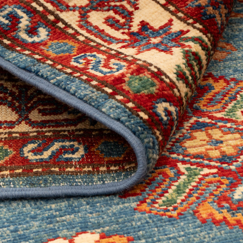 Alfombra Ziegler - Kazak - Real - 124 x 85 cm - azul