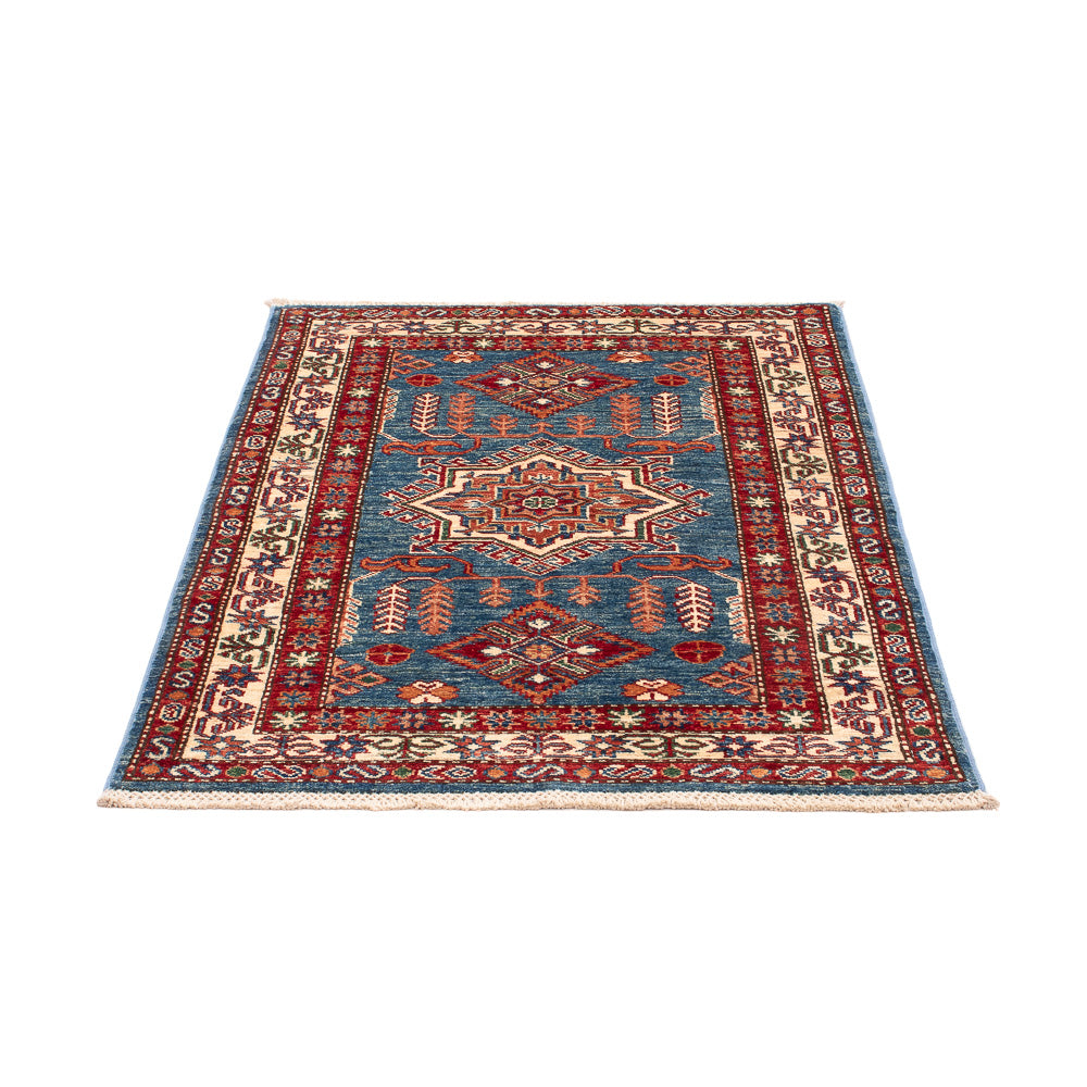 Alfombra Ziegler - Kazak - Real - 124 x 85 cm - azul