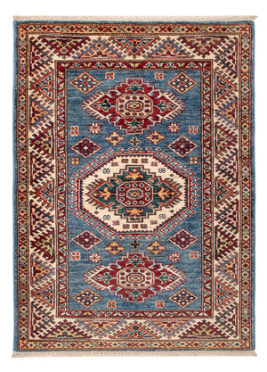 Alfombra Ziegler - Kazak - Real - 124 x 89 cm - azul