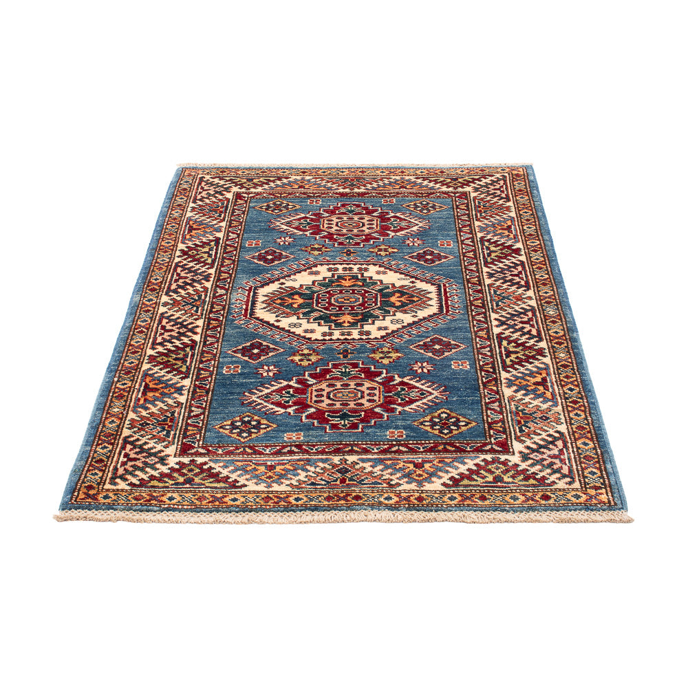 Alfombra Ziegler - Kazak - Real - 121 x 92 cm - azul