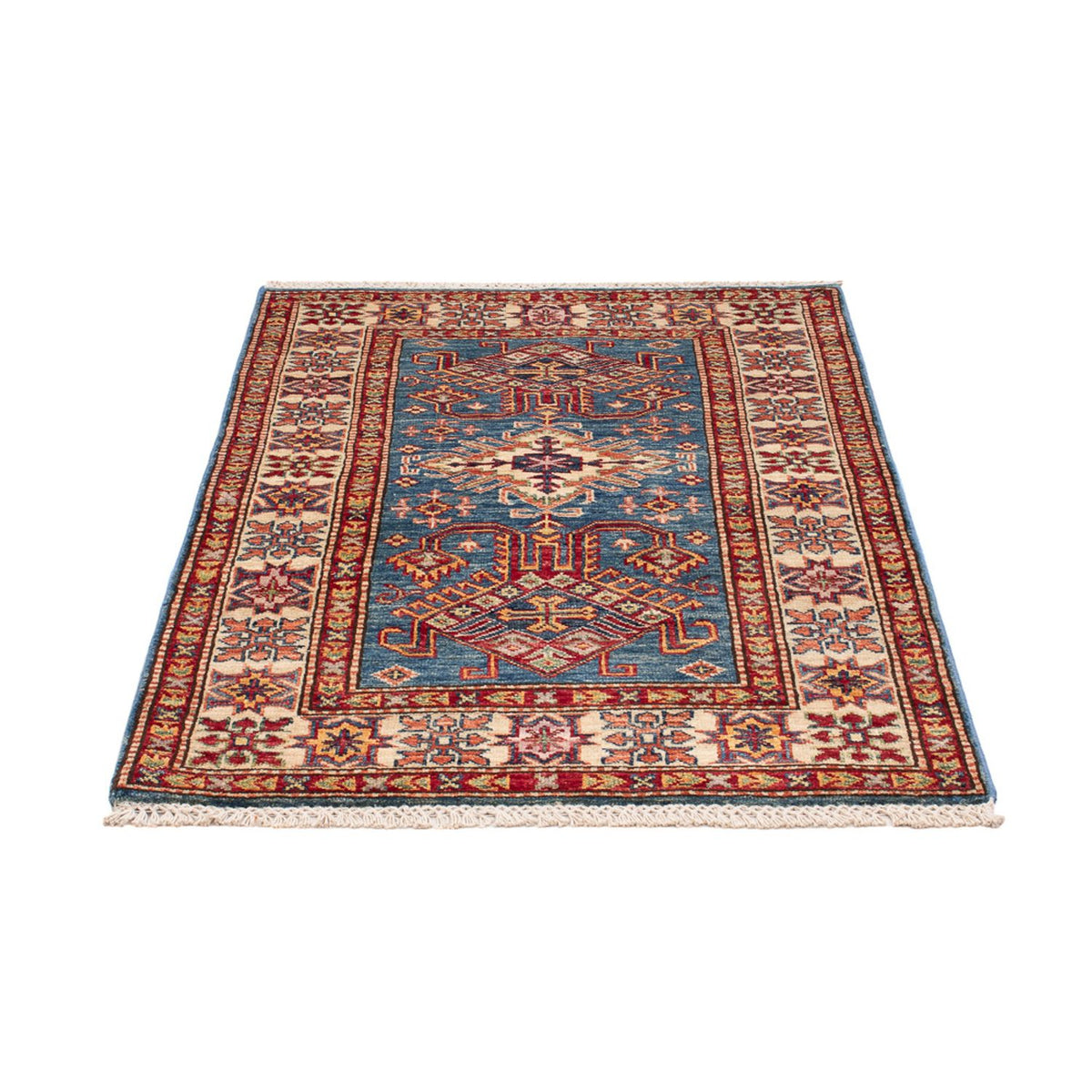 Alfombra Ziegler - Kazak - Real - 119 x 81 cm - azul
