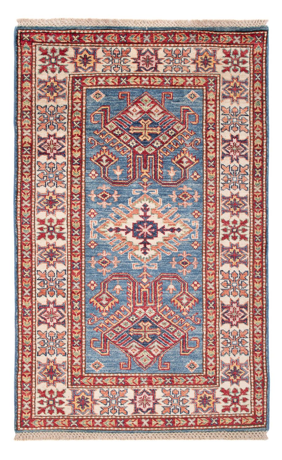 Alfombra Ziegler - Kazak - Real - 125 x 80 cm - azul
