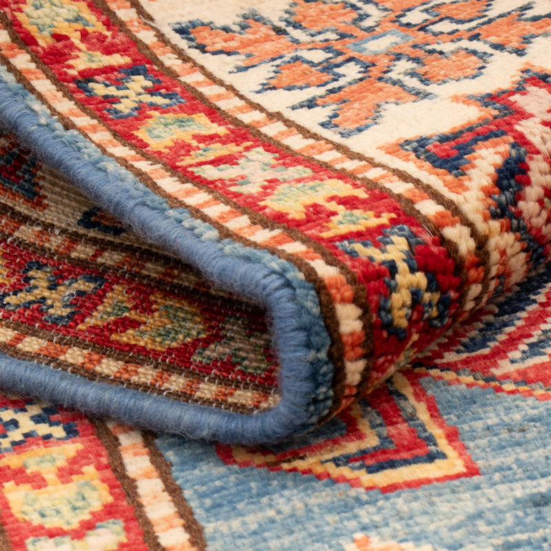 Alfombra Ziegler - Kazak - Real - 125 x 80 cm - azul