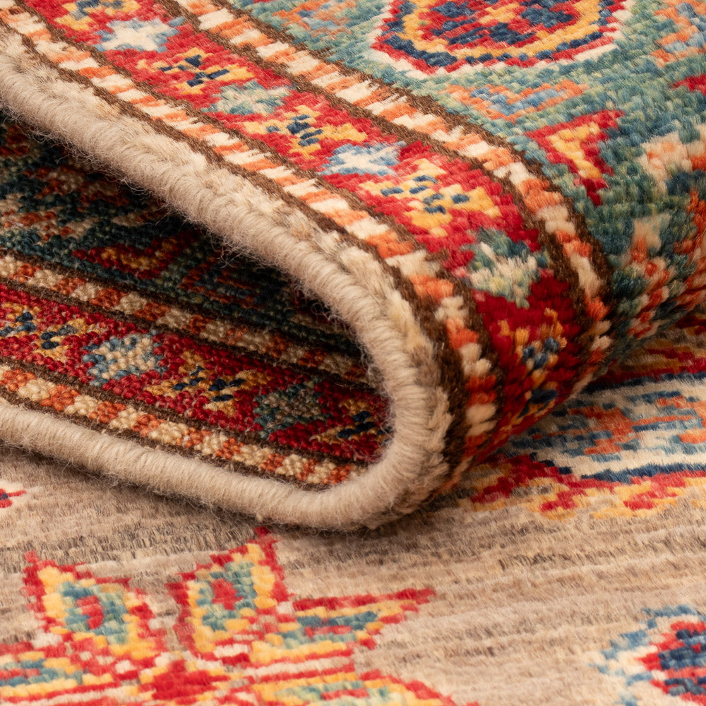 Alfombra Ziegler - Kazak - Real - 120 x 76 cm - marrón claro