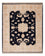 Alfombra Ziegler - 98 x 81 cm - negro