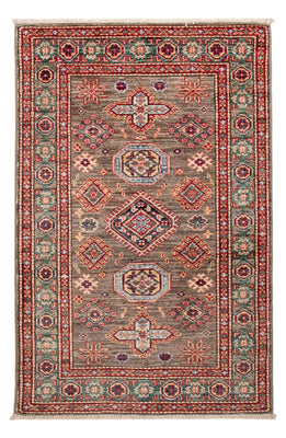 Alfombra Ziegler - Kazak - Real - 120 x 77 cm - marrón oscuro