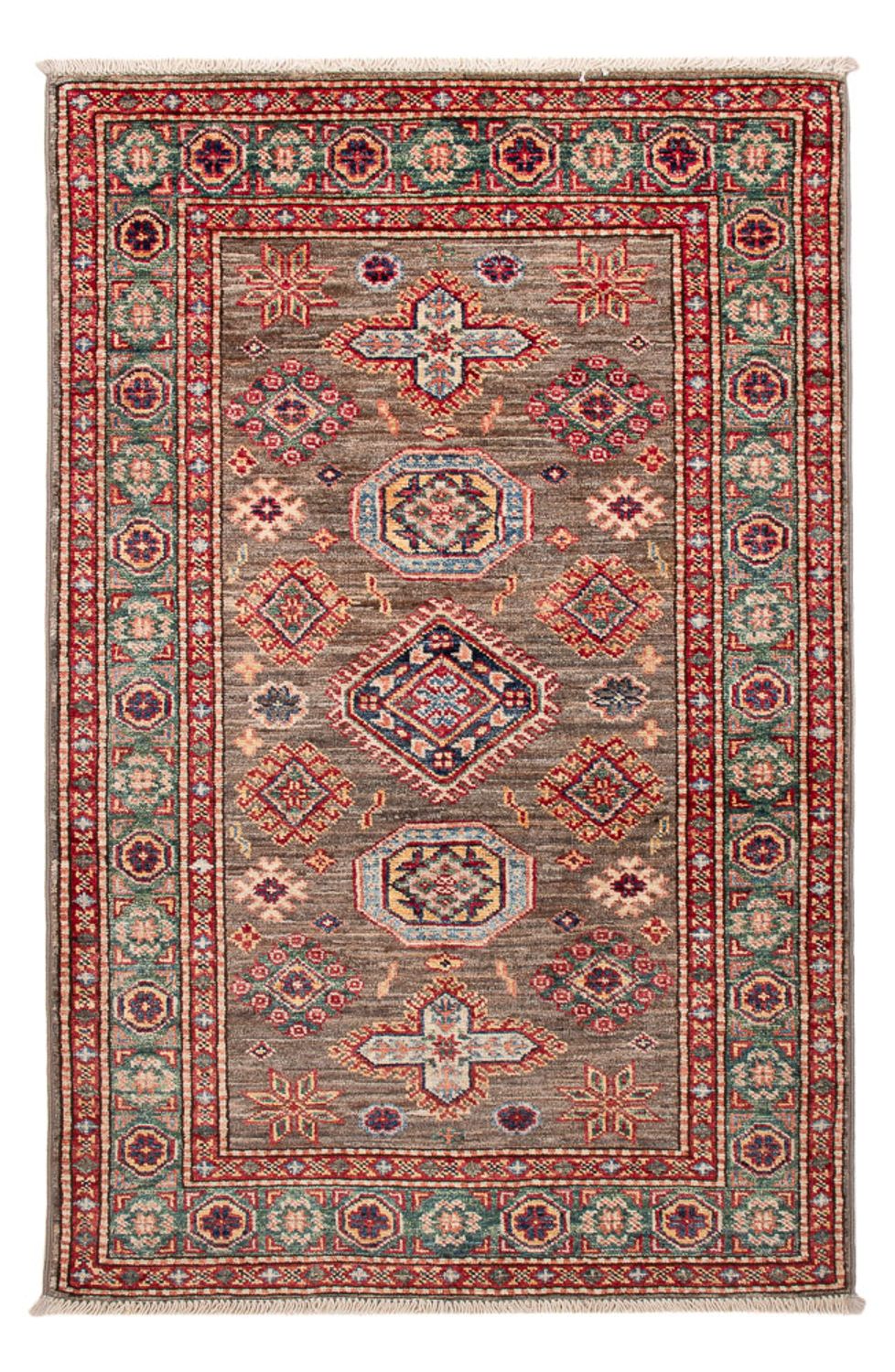 Alfombra Ziegler - Kazak - Real - 120 x 77 cm - marrón oscuro