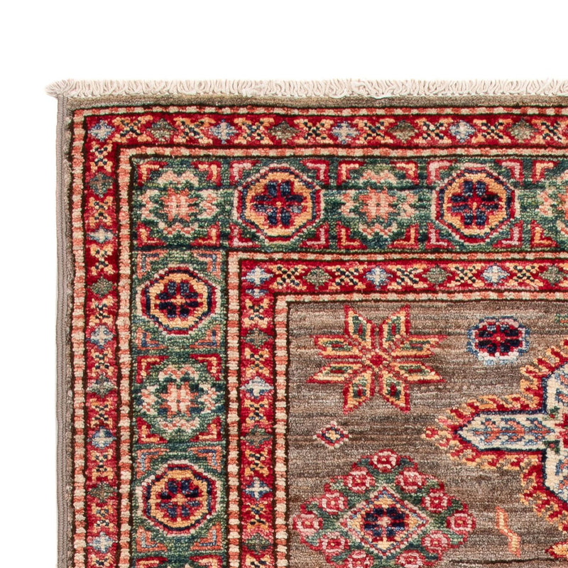 Alfombra Ziegler - Kazak - Real - 120 x 76 cm - marrón oscuro