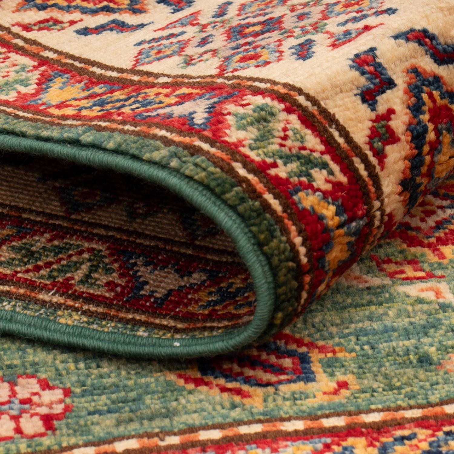 Alfombra Ziegler - Kazak - Real - 124 x 82 cm - verde