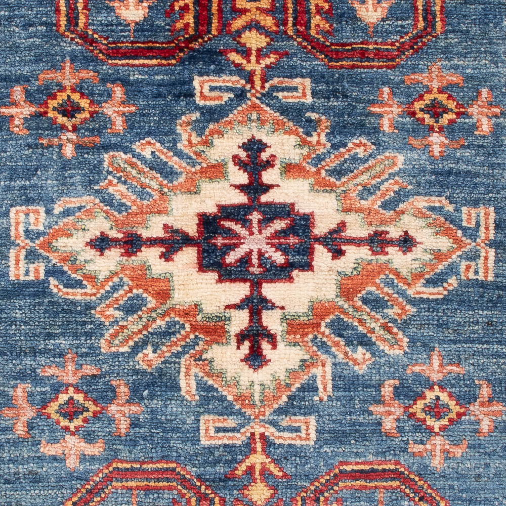 Alfombra Ziegler - Kazak - Real - 127 x 80 cm - azul