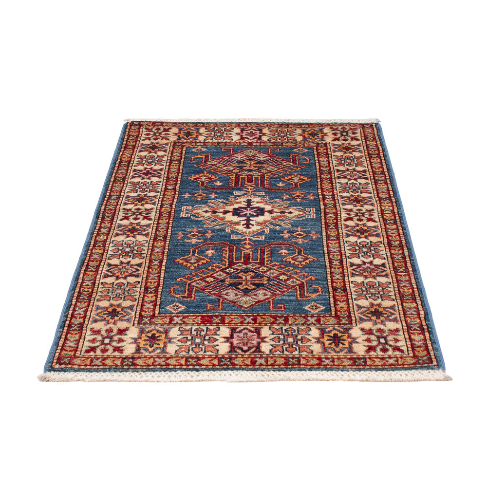 Alfombra Ziegler - Kazak - Real - 127 x 80 cm - azul