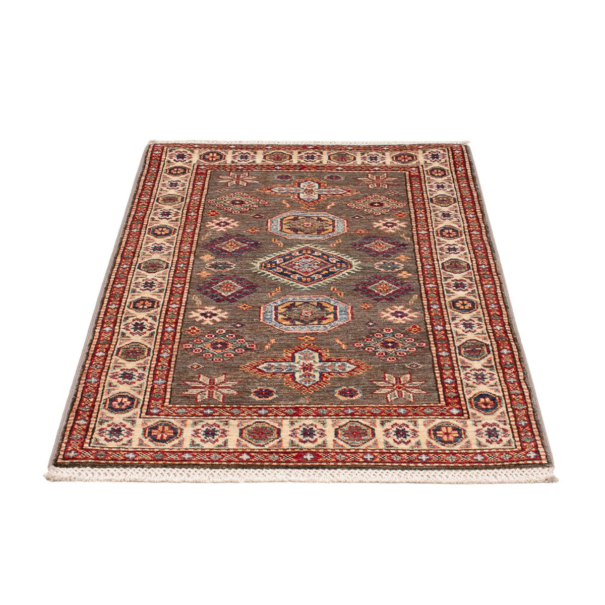 Alfombra Ziegler - Kazak - Real - 127 x 76 cm - taupe