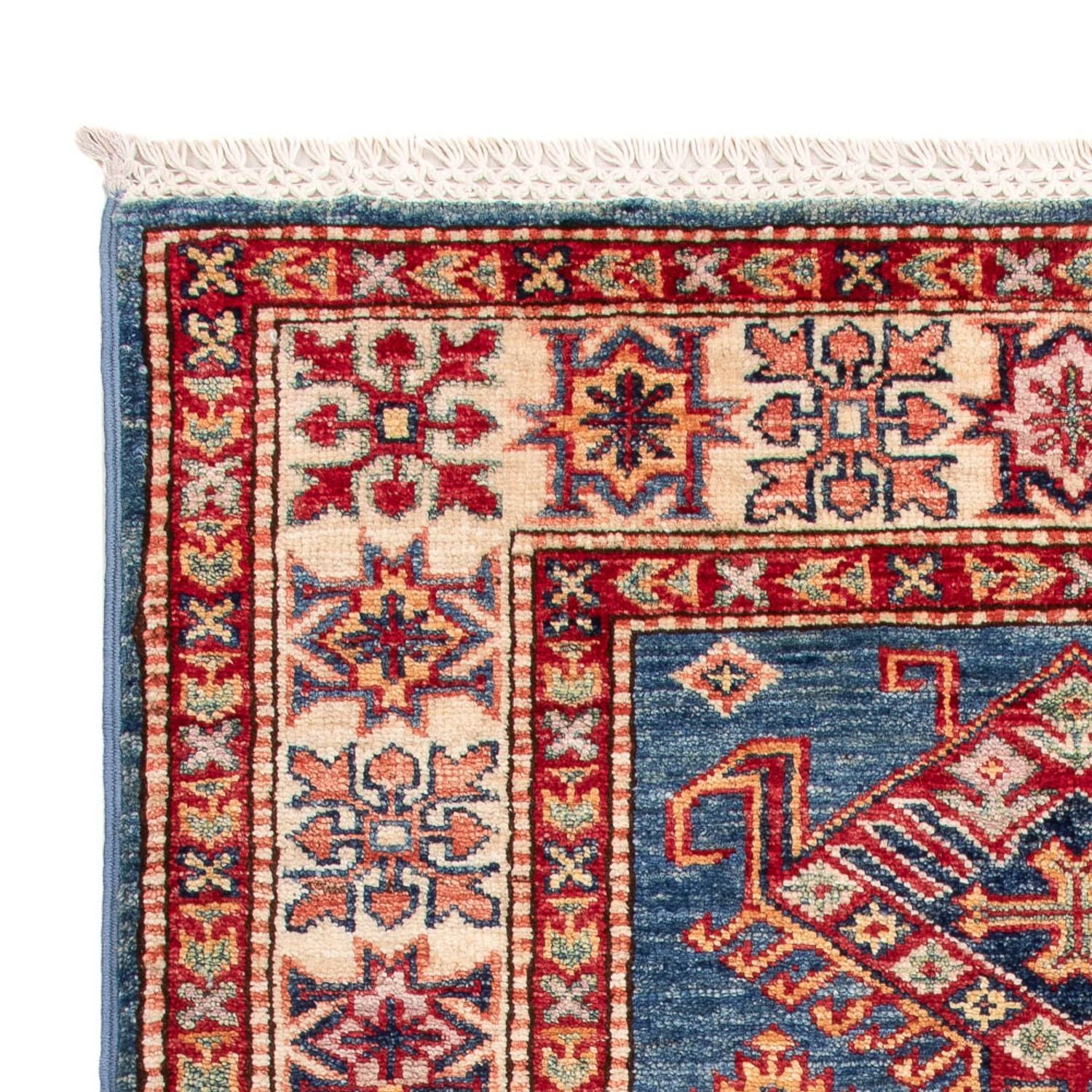 Alfombra Ziegler - Kazak - Real - 125 x 82 cm - azul