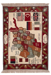 Alfombra afgana - Real - 97 x 69 cm - multicolor