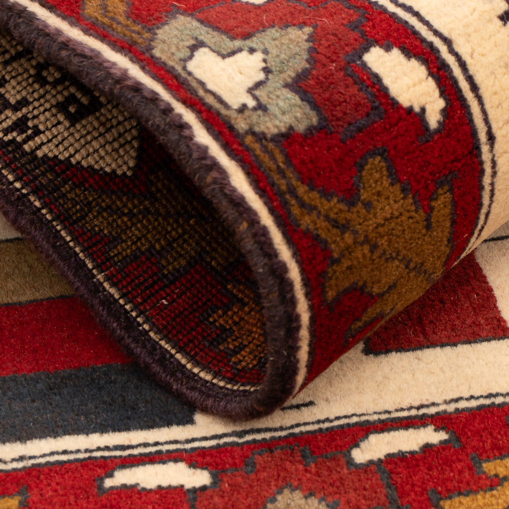 Alfombra afgana - Real - 97 x 69 cm - multicolor