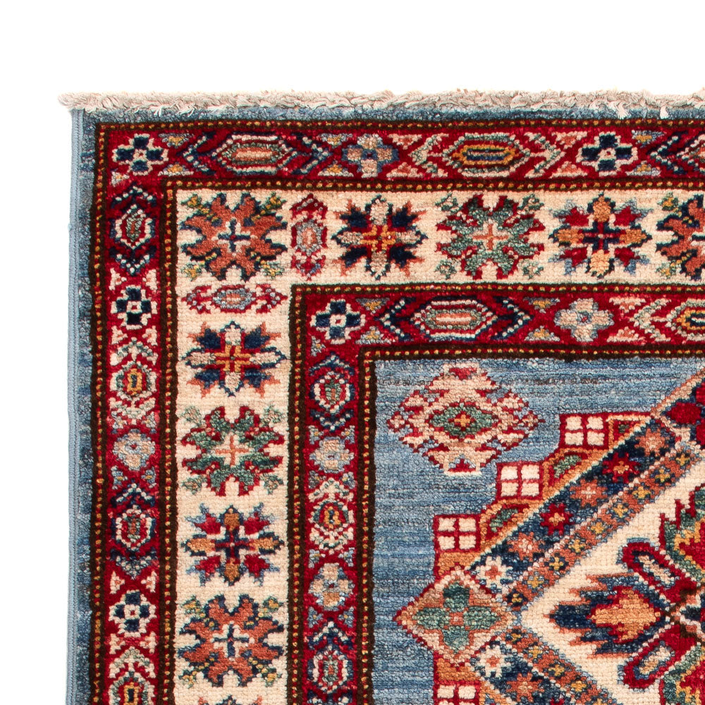 Alfombra Ziegler - Kazak - Real - 114 x 81 cm - azul