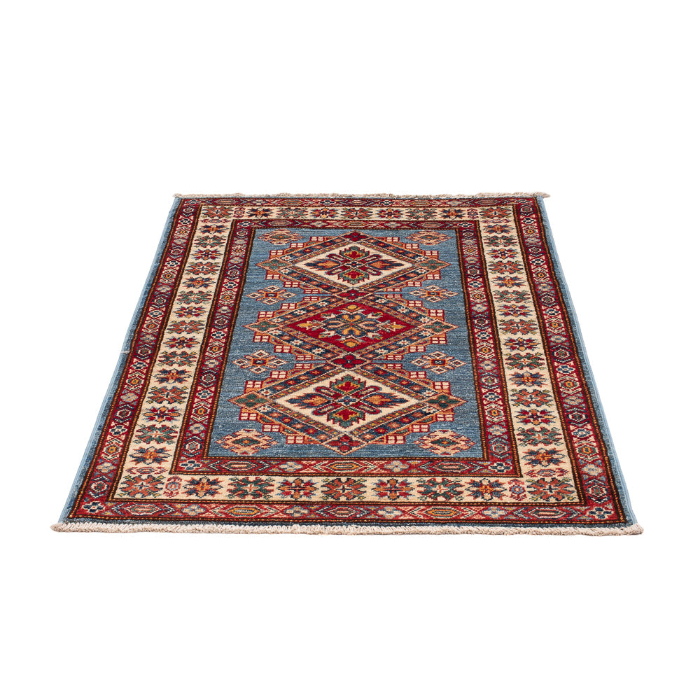 Alfombra Ziegler - Kazak - Real - 114 x 81 cm - azul