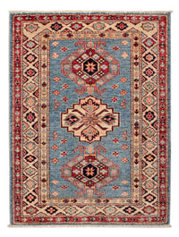 Alfombra Ziegler - Kazak - Real - 101 x 77 cm - azul