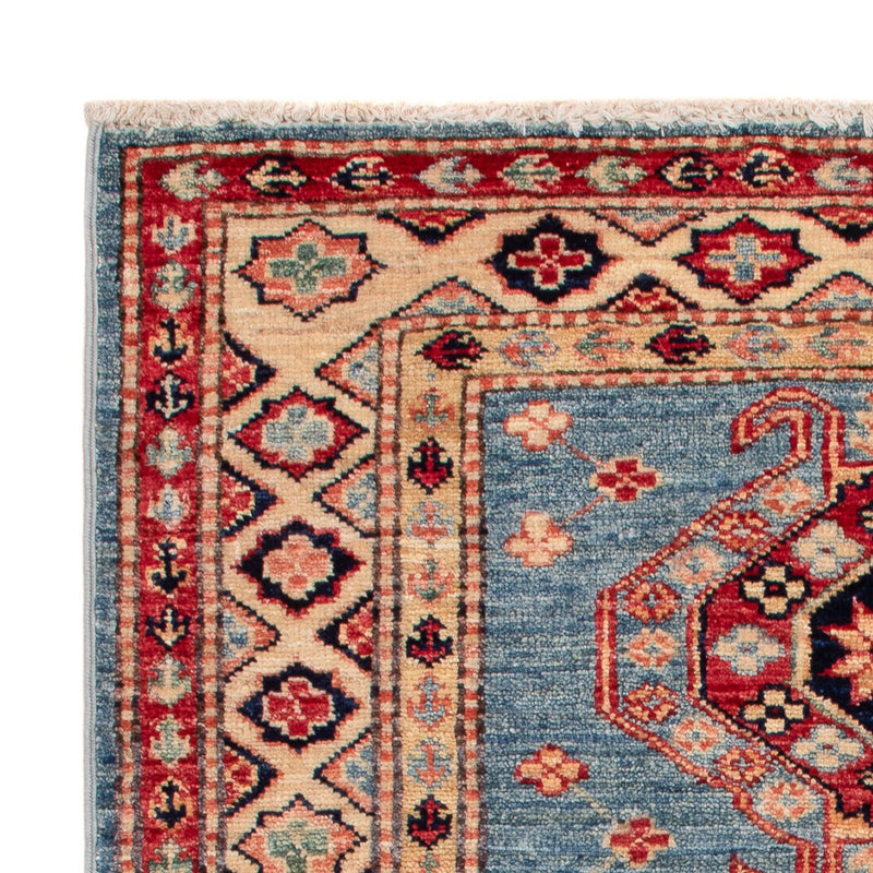 Alfombra Ziegler - Kazak - Real - 101 x 77 cm - azul