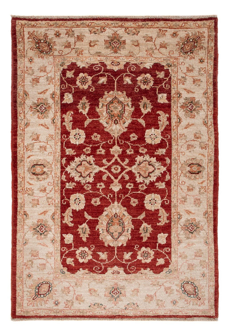 Alfombra Ziegler - 122 x 84 cm - rojo burdeos