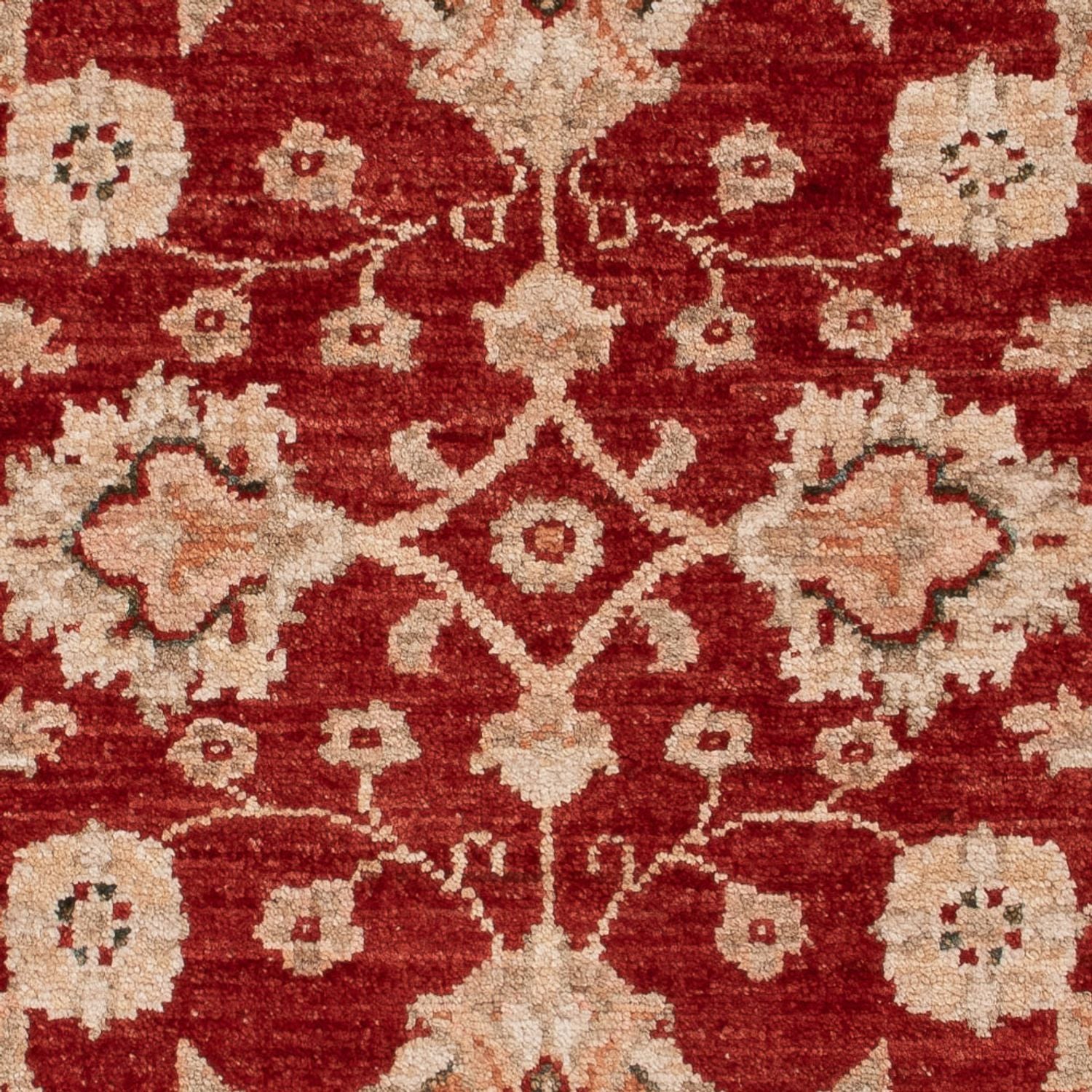 Alfombra Ziegler - 122 x 84 cm - rojo burdeos