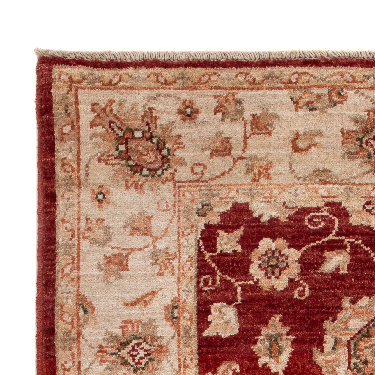 Alfombra Ziegler - 122 x 84 cm - rojo burdeos