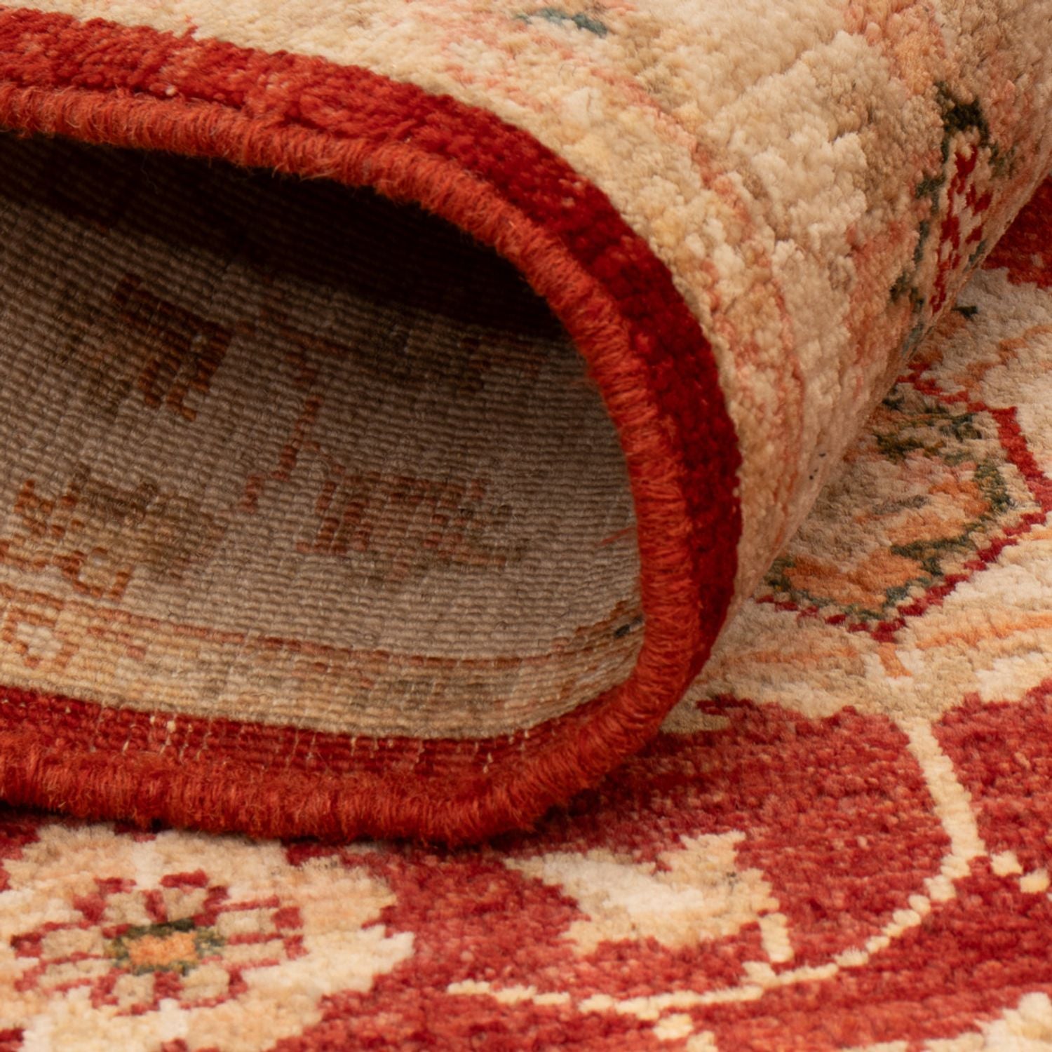 Alfombra Ziegler - 122 x 84 cm - rojo burdeos