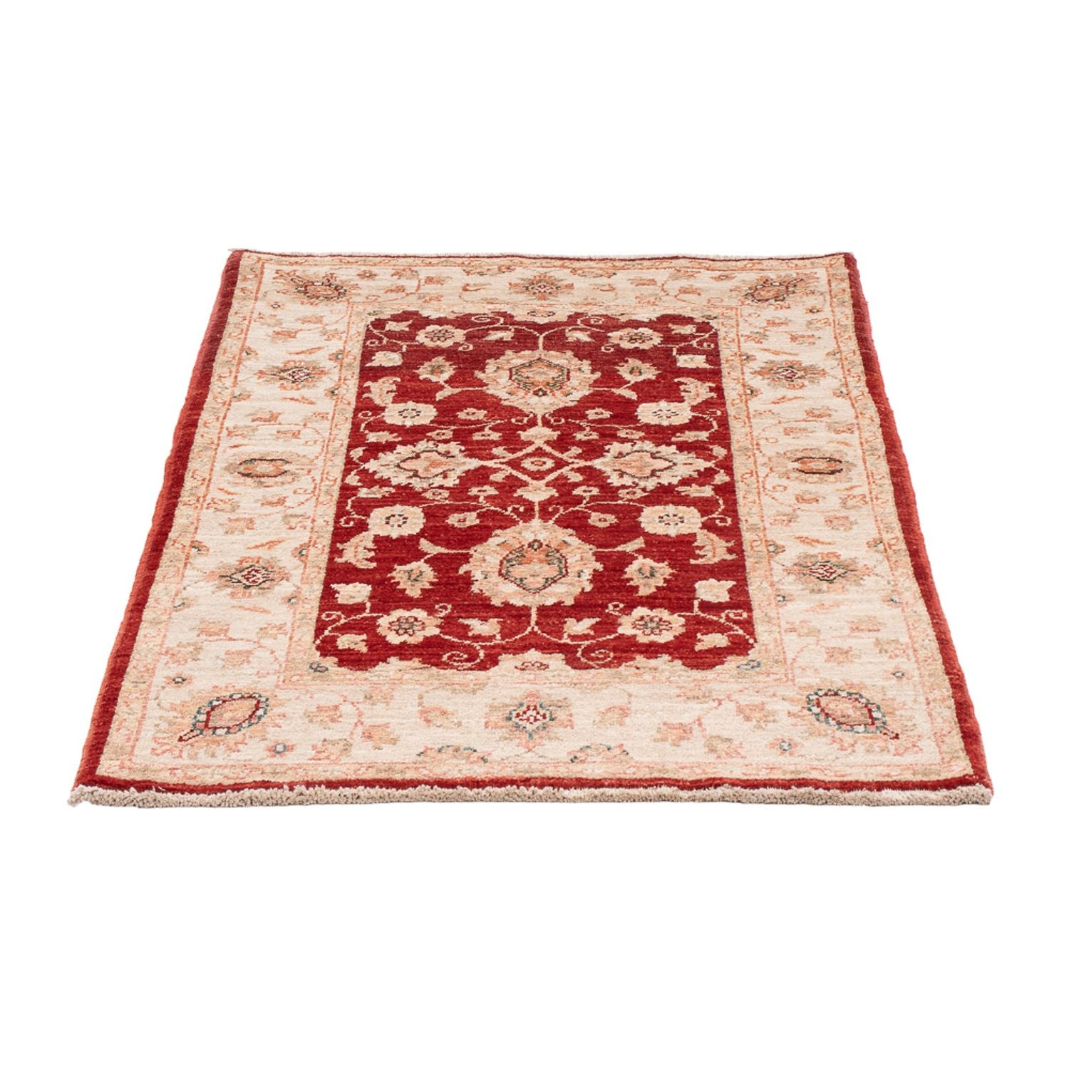 Alfombra Ziegler - 122 x 84 cm - rojo burdeos