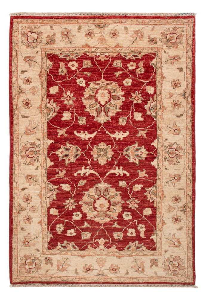 Alfombra Ziegler - 119 x 80 cm - rojo burdeos