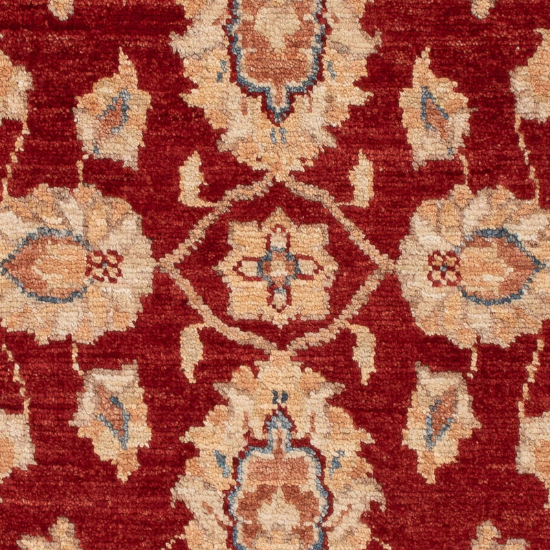 Alfombra Ziegler - 101 x 75 cm - rojo burdeos