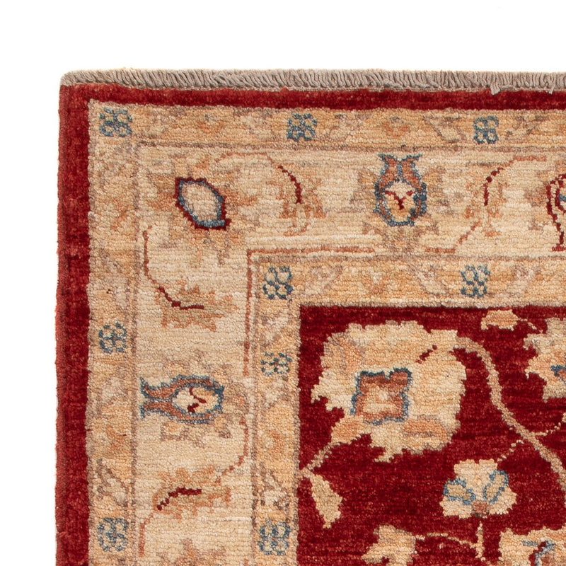 Alfombra Ziegler - 101 x 75 cm - rojo burdeos