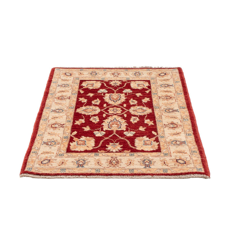 Alfombra Ziegler - 101 x 75 cm - rojo burdeos