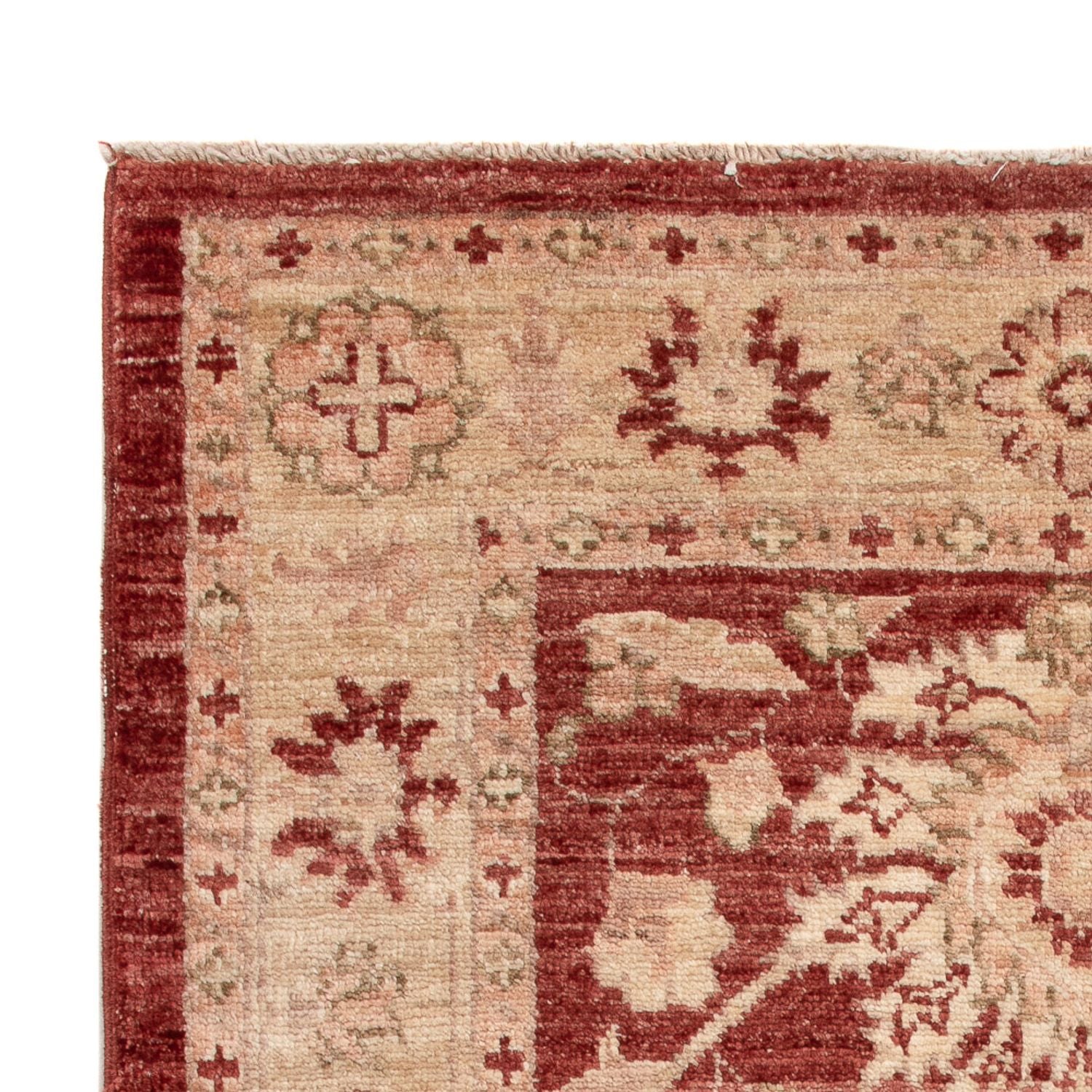 Alfombra Ziegler - 129 x 82 cm - rojo burdeos