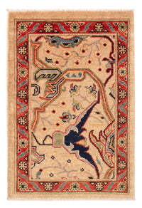 Alfombra Ziegler - Kazak - 89 x 60 cm - beige