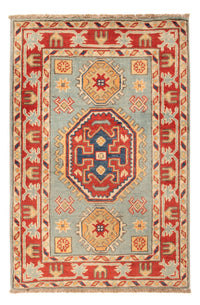 Alfombra Ziegler - Kazak - 87 x 58 cm - azul claro