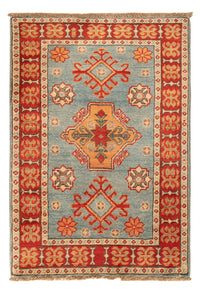 Alfombra Ziegler - Kazak - 88 x 59 cm - azul claro