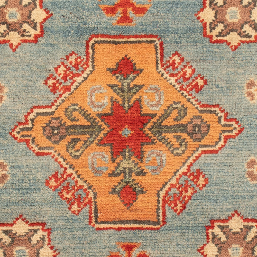 Alfombra Ziegler - Kazak - 88 x 59 cm - azul claro