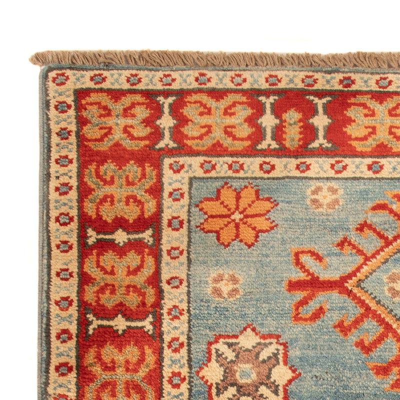 Alfombra Ziegler - Kazak - 88 x 59 cm - azul claro