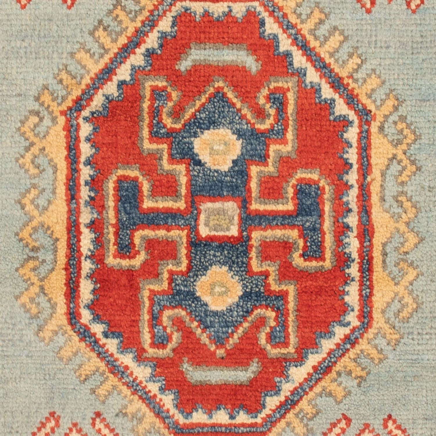 Alfombra Ziegler - Kazak - 96 x 60 cm - azul claro