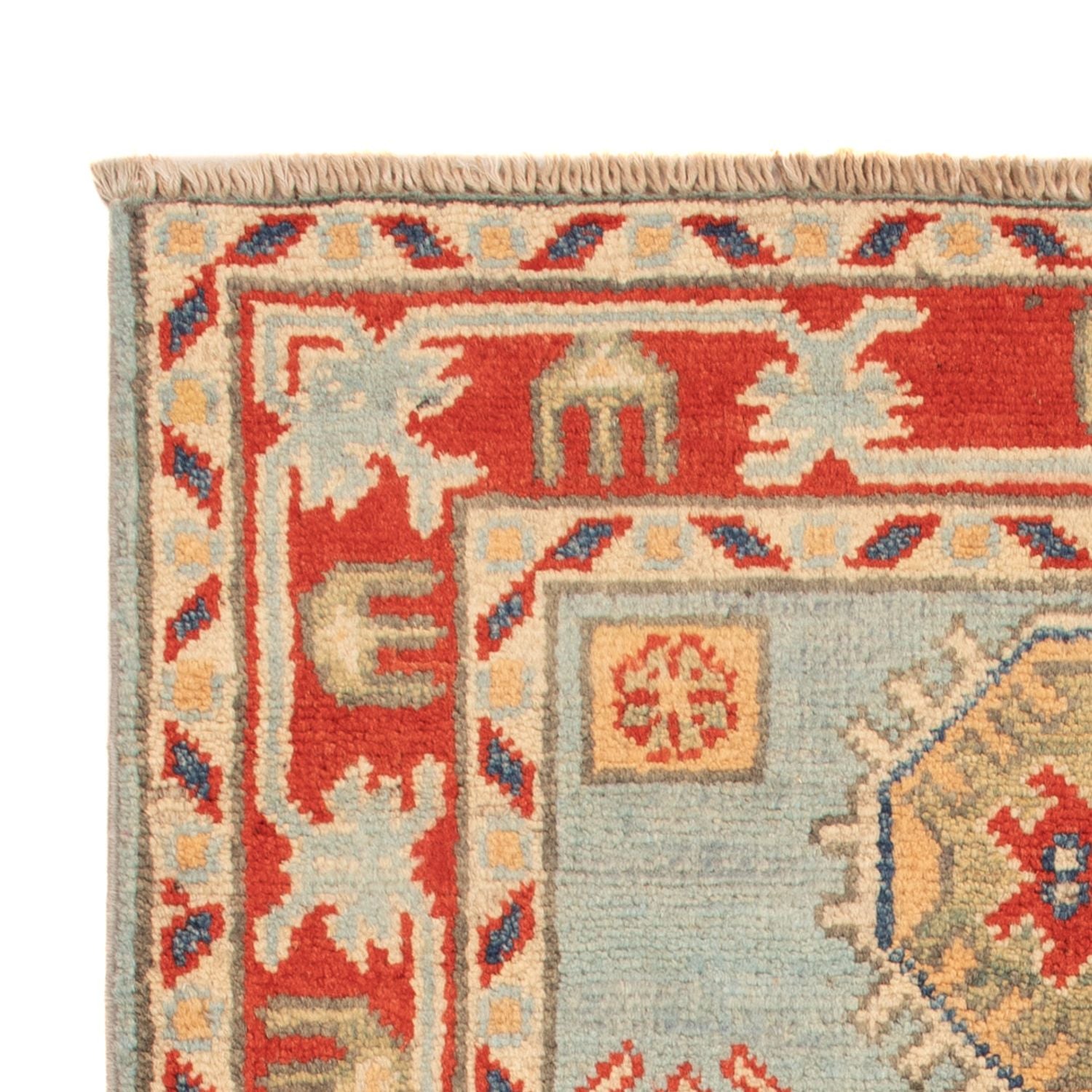 Alfombra Ziegler - Kazak - 96 x 60 cm - azul claro