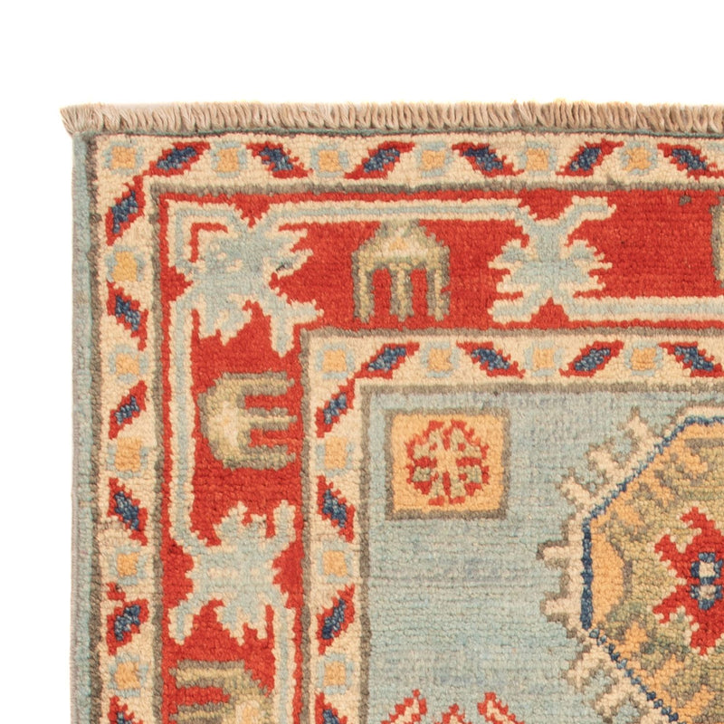 Alfombra Ziegler - Kazak - 96 x 60 cm - azul claro