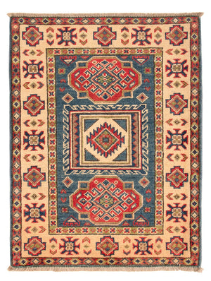 Alfombra Ziegler - Kazak - 90 x 64 cm - azul