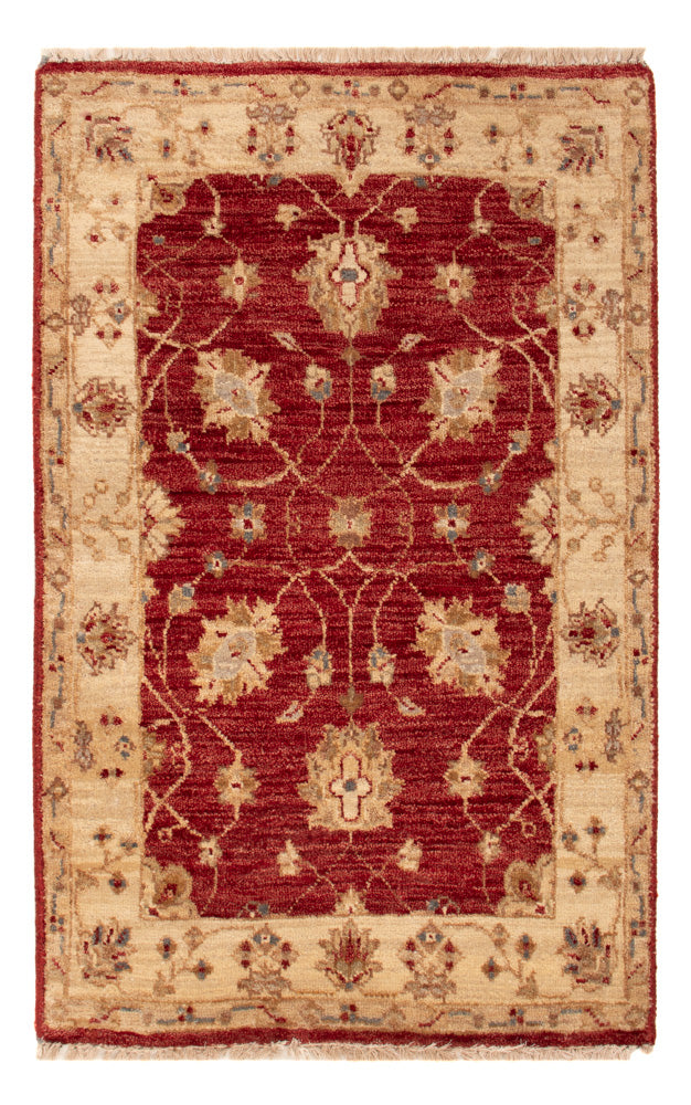 Alfombra Ziegler - 90 x 60 cm - rojo burdeos